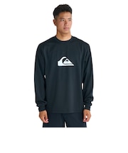 クイックシルバー(Quiksilver)ラッシュガード COMP ロゴ長袖サーフTシャツ 26SPQLY261013BLK