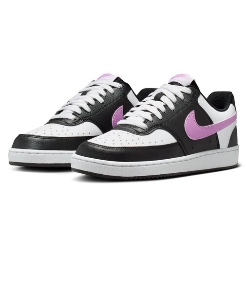 ナイキ(NIKE)スニーカー スポーツシューズ コート ビジョン LOW ネクスト ネイチャー ブラック ピンク DH3158-013