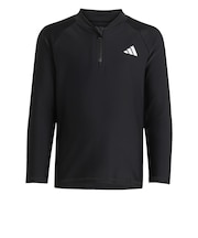 アディダス(adidas)ラッシュガード 水着 ジュニア 水泳 ジップ キッズ 青 120-160サイズ SX826-KB7244 UPF50+ UVカット