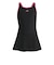 アディダス（adidas）水着 ジュニア 女子 水泳 レーサーバック スイムドレス 黒×ピンク 110-160サイズ SV911-JZ0742 キッズ スカート