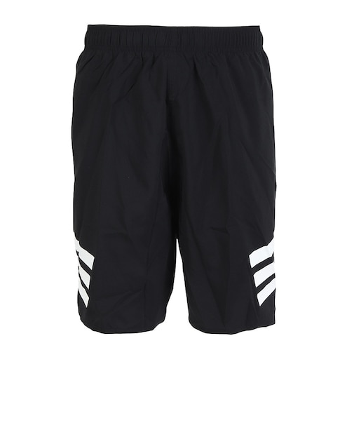 アディダス（adidas）水着 メンズ 水泳 スリーストライプス スイムショーツ 8インチ インナーブリーフ付き 黒×白 S-3Lサイズ KUX65-JF60…