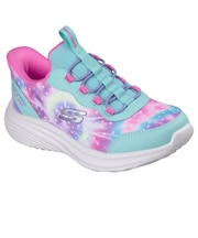 スケッチャーズ(SKECHERS)ジュニアスニーカー ガールズ スポーツシューズ スリップインズ バウンダー プロ レインボー ターコイズ RSH 3036…