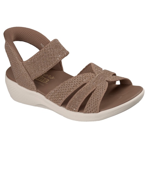 スケッチャーズ（SKECHERS）ストラップサンダル SLIP-INS ARYA-SPARKLING PRAISE モカチャ 119842-MOC