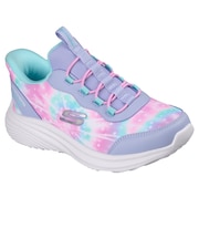 スケッチャーズ(SKECHERS)ジュニアスニーカー ガールズ スポーツシューズ スリップインズ バウンダー プロ レインボー ラベンダー RSH 30361…