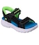 スケッチャーズ（SKECHERS）ジュニアストラップサンダル ボーイズ SLIP-INS レーザースプラッシュ ブラック ライム 407014L-BBLM