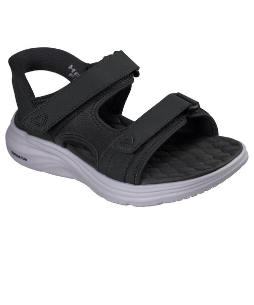 スケッチャーズ（SKECHERS）サンダル SLIP-INS コンツアーフォームサンダル ブラック ホワイト 232799-BLK