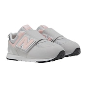 ニューバランス(new balance)キッズ スニーカー ボーイズ スポーツシューズ 574 フックアンドループ グレー ピンク NW574PKW