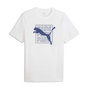 プーマ(PUMA)グラフィック ワーディング 半袖Tシャツ 694085 02 WHT