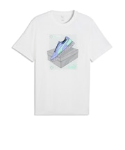 プーマ（PUMA）グラフィック スニーカー 半袖Tシャツ 694087 02 WHT