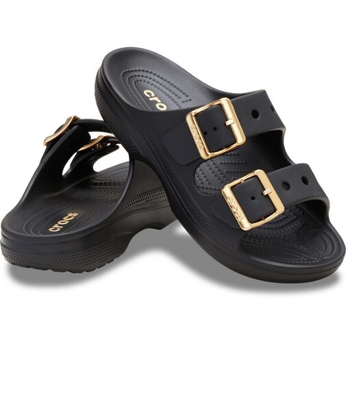 クロックス（crocs）サンダル メタリックバックル サタデー サンダル Black 213316-001