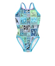 スピード(SPEEDO)競泳水着 ジュニア 女子 水泳 カービィ ドットブロック ターンズスーツ STG02602 BL