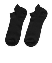 デュアリグ(DUARIG)靴下 平編み COOL ハイバック ショートソックス 2足組 黒 25-27cm 6S0121-WASK-894GSA BLK ドラ…