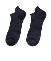 デュアリグ(DUARIG)平編み ANTI SLIP ハイバック ショートソックス 2足組 25~27cm 6S0046-WASK-894GSA NVY