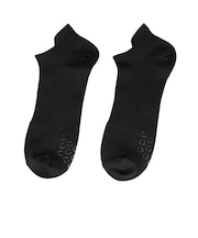 デュアリグ(DUARIG)平編み ANTI SLIP ハイバック ショートソックス 2足組 25~27cm ブラック 6S0047-WASK-894GSA B…