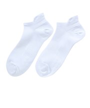 デュアリグ(DUARIG)平編み ANTI SLIP ハイバック ショートソックス 2足組 23~25cm 6S0068-WASK-895GSA WHT
