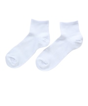 デュアリグ(DUARIG)平編み ハーフソックス 2足組 23~25cm 6S0060-WASK-895GSA WHT