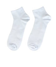 デュアリグ(DUARIG)平編み ANTI SLIP ハーフソックス 2足組 25~27cm ホワイト 6S0048-WASK-894GSA WHT