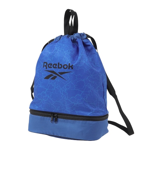 リーボック（REEBOK）水泳バッグ ボンサック 青 126521 -BL スイミングバッグ 2層式 プールバッグ