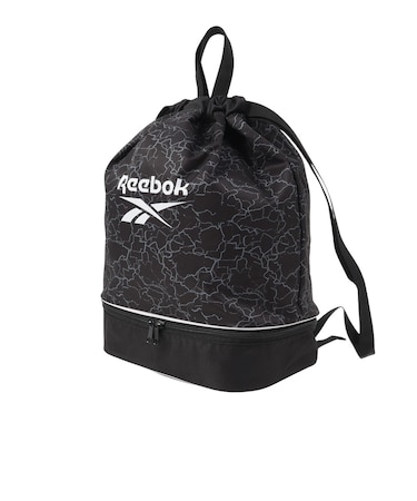 リーボック（REEBOK）水泳バッグ ボンサック 黒 126521-BK スイミングバッグ 2層式 プールバッグ
