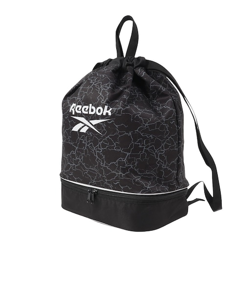 リーボック（REEBOK）水泳バッグ ボンサック 黒 126521-BK スイミングバッグ 2層式 プールバッグ