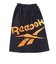 リーボック（REEBOK）スイムタオル 水泳 マイクロファイバー 巻きタオル 黒 80cm丈 126402-BK ラップタオル