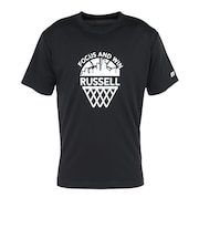 ラッセル(RUSSELL)バスケットボールウェア HOOP 半袖Tシャツ RBB26S0003 BLxWH