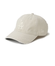 ニューエラ(NEW ERA)キャップ 9TWENTY MLB バイザーロゴ ダメージ ロサンゼルス・ドジャース ストーン 14745078