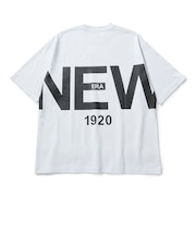 ニューエラ(NEW ERA)半袖 オーバーサイズド コットン Tシャツ Zoom Up Logo ホワイト 14856656