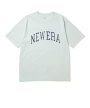 ニューエラ（NEW ERA）半袖 ガーメントダイ コットン Tシャツ College Logo グレー 14856690