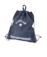 コンバース(CONVERSE)ナップザック ポケット付 紺 11L 224112-26NVY スイミングバッグ スイムバッグ ナップサック