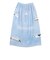 スイムタオル 水泳 タオル シマエナガ 青 80cm丈 215053-26BLU 巻きタオル ラップタオル