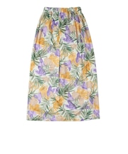 オーシャンパシフィック（Ocean Pacific）スイムタオル 水泳 花柄 巻きタオル 黄 98cm丈 526957YL ラップタオル UVカット