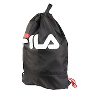 フィラ(FILA)水泳バッグ ロゴナップサック 黒 424800-BK スイミングバッグ プールバッグ ドローストリング