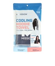 ミッション(MISSION)クーリングフーディータオル 紺 141834 冷却タオル フーディ 暑さ対策 冷感 熱中症対策