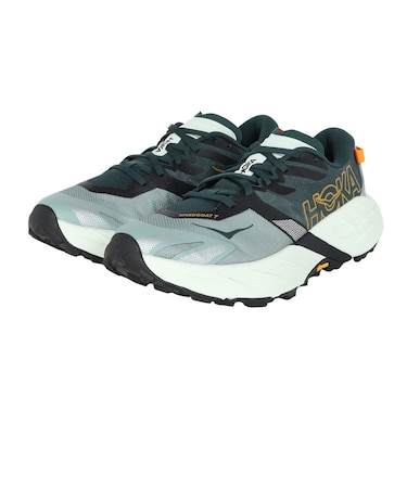 ホカ(HOKA)トレランシューズ スピードゴート 7 WIDE ダークグリーン 1171930-BFS ランニングシューズ