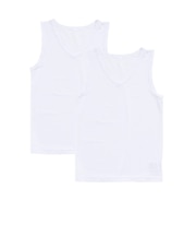 クー（Coo.）インナー ジュニア ドライプラス ノースリーブ Vネックシャツ 2枚組 白 130-160サイズ 893CO6ASC0015 WHT 吸汗 速…