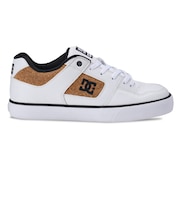 ディーシーシューズ(DC SHOES)スニーカー ボーダーシューズ PURE SE SN 26SU ホワイト ブラック DM262304 WCR