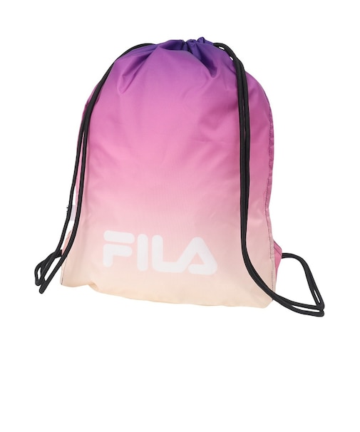 フィラ（FILA）スイムバッグ 水泳 グラデーション ナップサック 紫 326814-PPL ナップザック サブバッグ スイミングバッグ