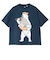 ゴースローキャラバン（GOSLOWCARAVAN）半袖 ラーメンクマ Tシャツ 361917 NAV