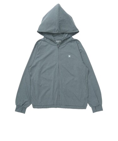 ハーレー（HURLEY）ラッシュガード PHANTOM クルーシブ ロゴ フルジップ フーディー 長袖 WSRG261008-PRB