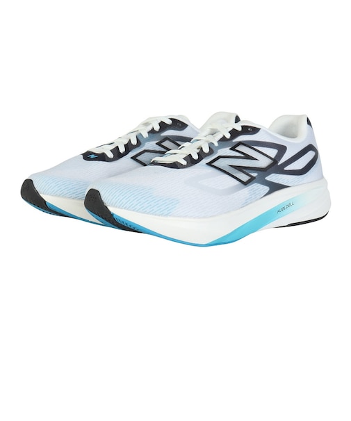 ニューバランス(new balance)ランニングシューズ トレーニングシューズ 部活 FuelCell Flite-R ホワイト ブルー MFLTR9V1 D