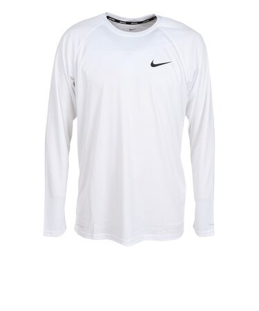 ナイキ（NIKE）ラッシュガード エッセンシャル ソリッド ロングスリーブ 長袖 ハイドロガード NESSA587-N100