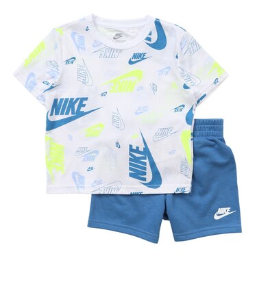 ナイキ（NIKE）ジュニア セットアップ AOP LT WT FT SHORT 上下セット 76N043-B4T