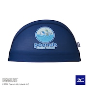 ミズノ(MIZUNO)スイミングキャップ 水泳 PEANUTS メッシュキャップ 紺 M-Lサイズ N2JWD33114 スイムキャップ スヌーピー