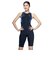 ナイキ（NIKE）競泳水着 レディース 水泳 スムーズジップレッグスーツ 青 M-LLサイズ 2993176-0010 フィットネス水着