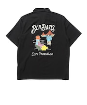 ベンデイビス(BEN DAVIS)スーベニアEMB 半袖シャツ 26580029-BLK