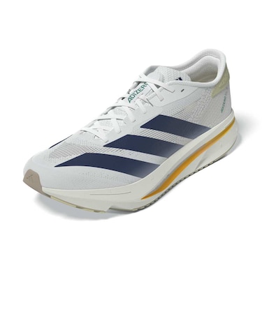 アディダス(adidas)ランニングシューズ ジョギングシューズ アディゼロ SL2 ワイド ホワイト ブルー NMQ09-KI3240 スポーツ トレーニン…