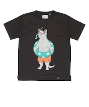 ゴースローキャラバン(GOSLOWCARAVAN)Drymix 海猫 半袖Tシャツ 365601 BLK