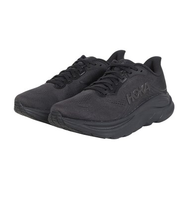 ホカ（HOKA）ランニングシューズ ジョギングシューズ クリフトン 11 ワイド ブラック 1177539-BBLC スポーツ シューズ トレーニング