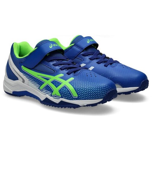 アシックス(ASICS)ジュニアスポーツシューズ ベルクロ ベルト付き スニーカー レーザービーム SL MG ブルー1154A232.401 トレーニング